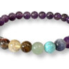 Bracelet 7 Chakras Améthyste Qualité supérieure Ø 6mm – Image 2