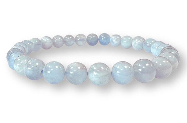 Bracelet Aigue-marine Ø 6mm – Image 2