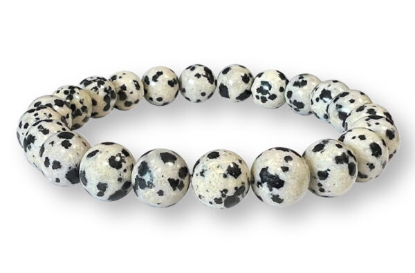 Bracelet Jaspe Dalmatien Ø 8mm – Image 2