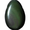 PENDENTIF PIERRE PERCÉE OBSIDIENNE OEIL CÉLESTE