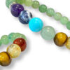 Bracelet 7 Chakras Aventurine Verte Ø 8mm