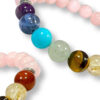 Bracelet 7 Chakras Quartz Rose Ø 8mm
