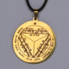 Pendentif amulette Saturne doré – Image 2