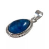 PENDENTIF APATITE BLEU GOUTTE CUIVRE PLAQUÉ – Image 2