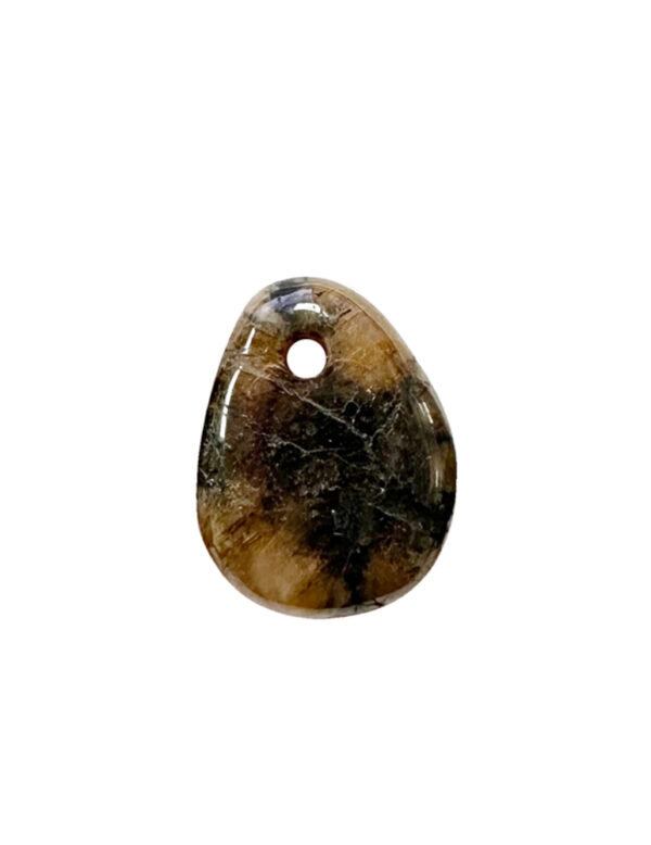 PENDENTIF PIERRE PERCÉE CHIASTHOLITE – Image 2