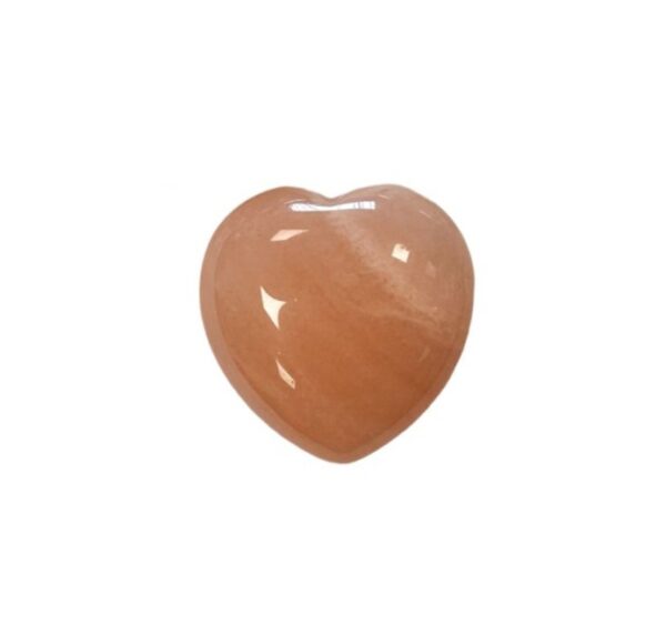 COEUR EN AVENTURINE ORANGE