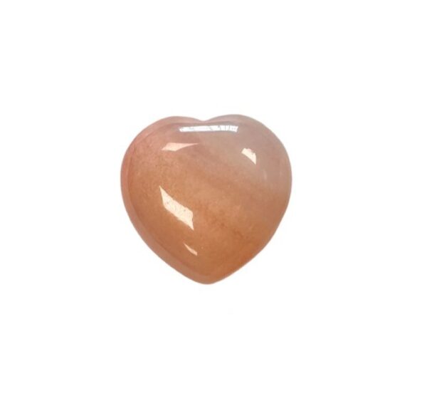 COEUR EN AVENTURINE ORANGE – Image 2