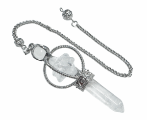 PENDULE CRISTAL DE ROCHE LAZULI MERKABA