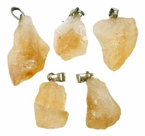 PENDENTIF CITRINE CHAUFEE BRUTE