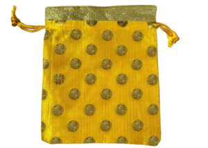 POCHETTE SATINEE JAUNE