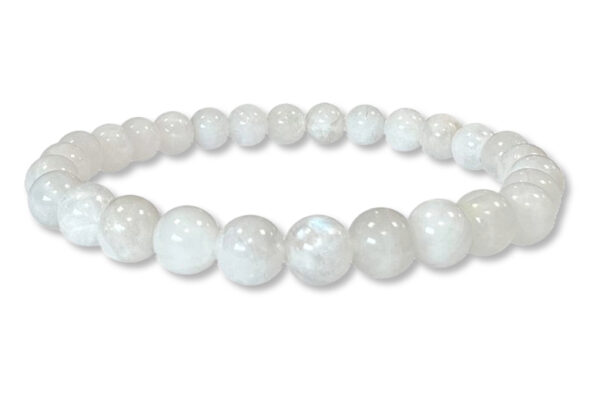 Bracelet Pierre de Lune blanche Ø 6mm – Image 2