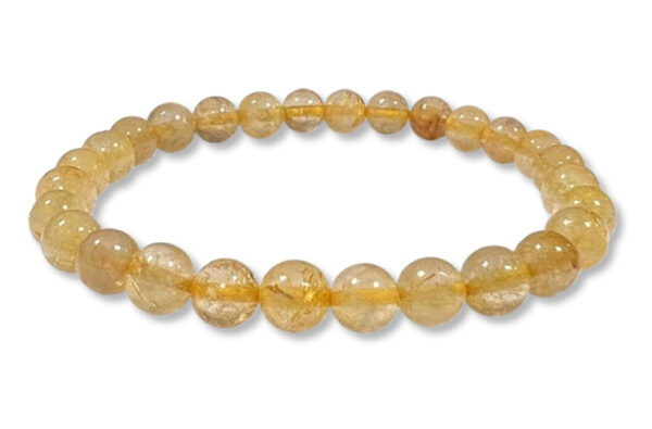 Bracelet Cristal de Roche Rutile Ø 6mm – Image 2