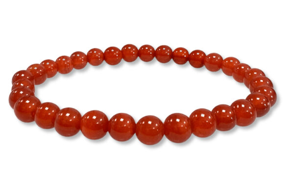 Bracelet Agate rouge Ø 6mm – Image 2