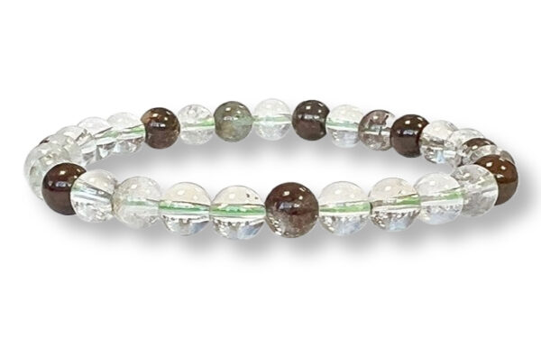 Bracelet Quartz Chlorite Lodolite Ø 6mm – Image 2