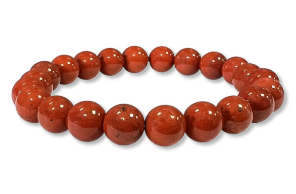 Bracelet Jaspe rouge Ø 8mm – Image 2