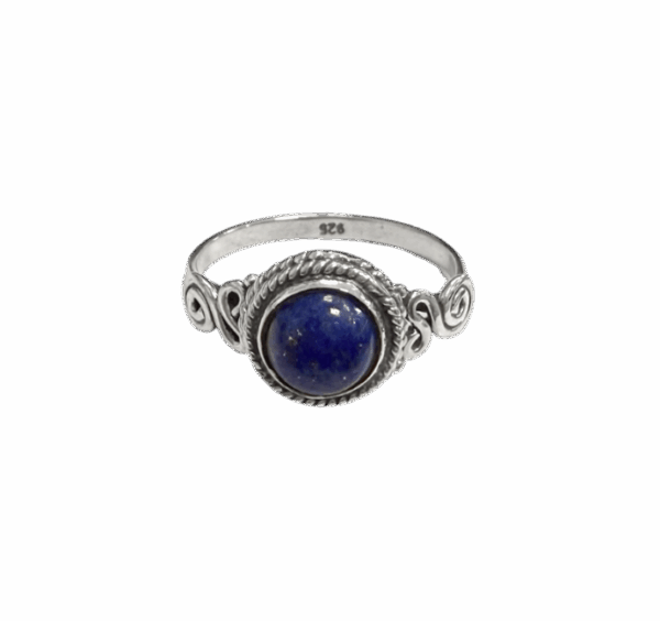 Bague Lapis Lazuli sur monture argent 925 - T56