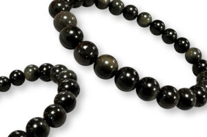 Bracelet Obsidienne Œil Céleste Qualité supérieure Ø 8mm