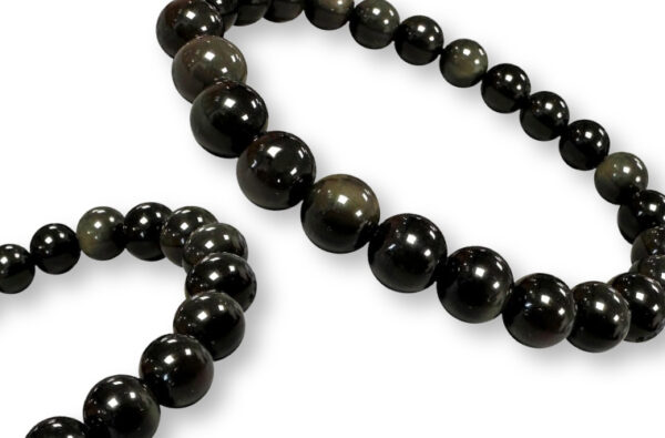 Bracelet Obsidienne Œil Céleste Qualité supérieure Ø 8mm