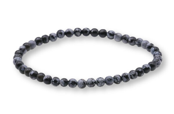 Bracelet Obsidienne Flocon de neige – Image 8