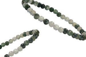 Bracelet Agate Mousse Ø 4mm