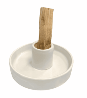 PORTE ENCENS CERAMIQUE BLANCHE PALO SANTO OU CONES
